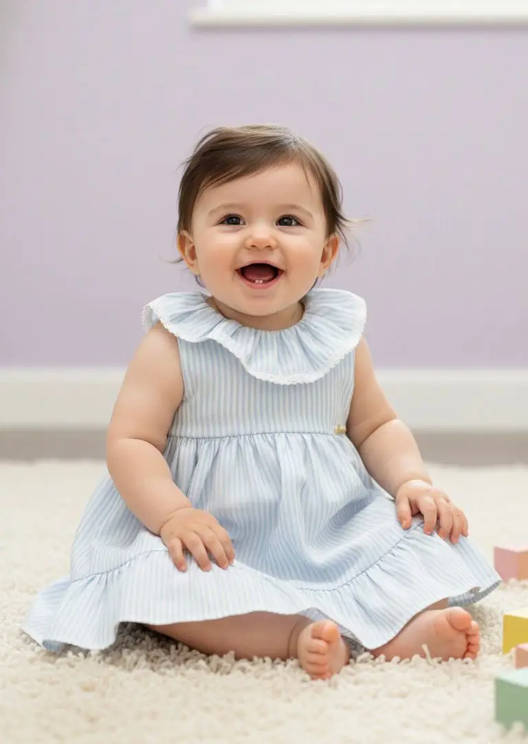 VESTIDO LISTRADO COM GOLA 1277.330.12617P